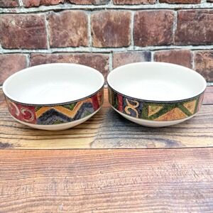 Furio MESA Set of 2 Soup Cereal Bowls Southwest Cowboycore Vintage Y2K 1990s